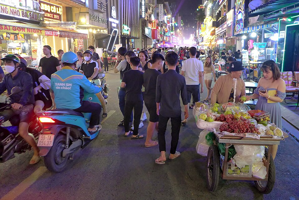 Bui Vien Street, Ho Chi Minh City, at night, 2023 (05)